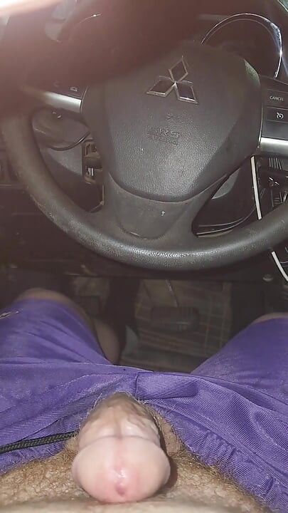 Using Pink Panties to Jerk off in My Car.