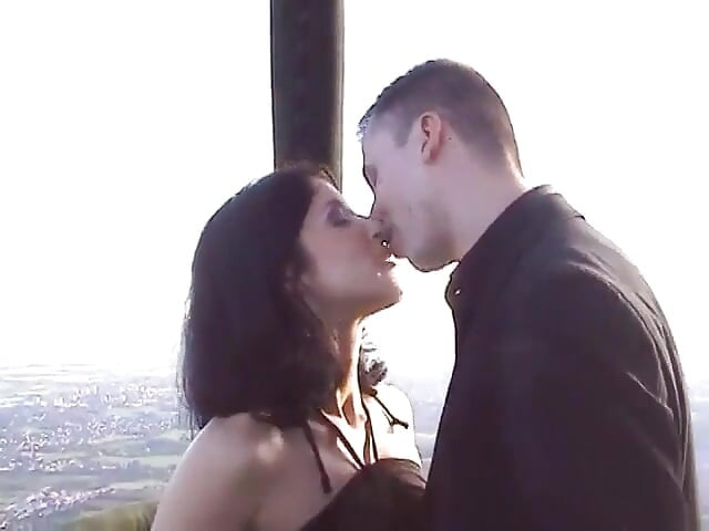 This couple cant wait to fucked high in the air in a hot air balloon