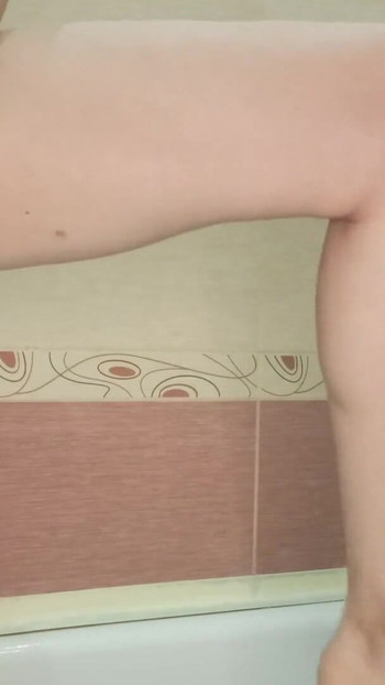 Memorable moment from "Milf filmed pussy masturbation in bathtub for lover while husband sleeps"