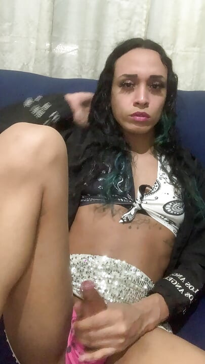 Sweet trans girl like masturbate When solo in home