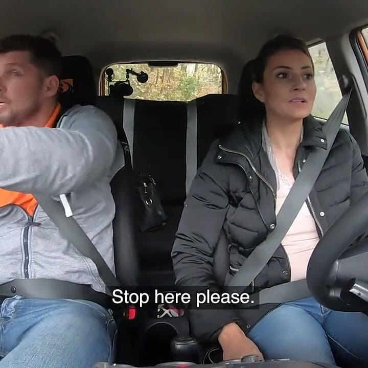 Fake Driving School - Suck a Cock Live Tictok Challenge