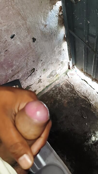 A 22-year-old boy is masturbating with his fist
