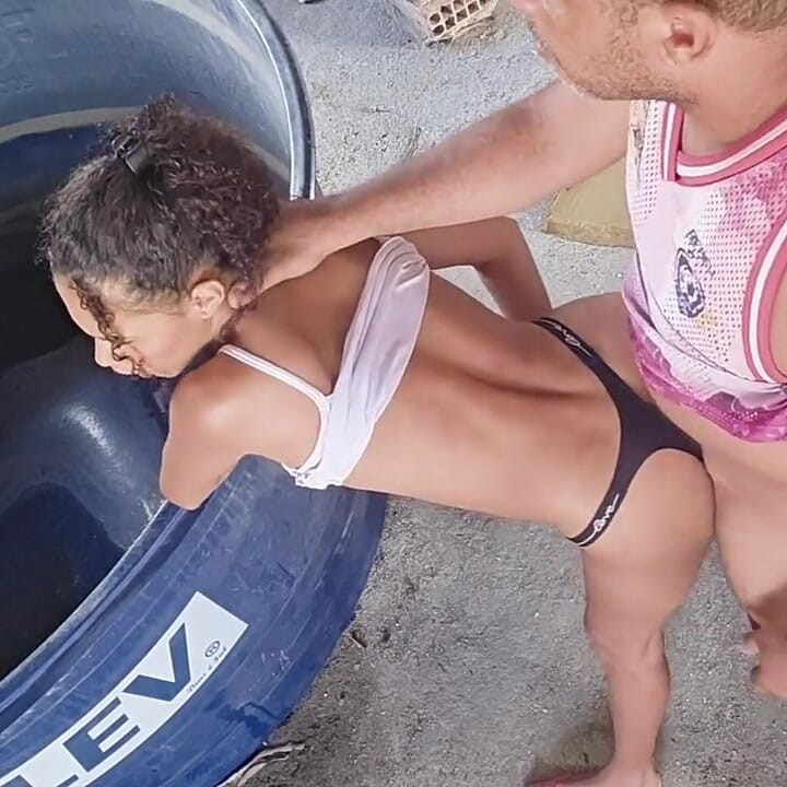 Picking up My Stepsister 100 Anal on the Terrace