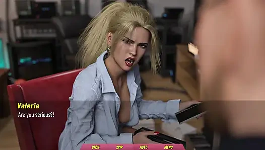 Mom's friend has no other , so she plays with black dildo