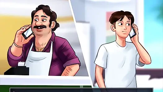 Summertime Saga - Johannes fucked Odette, Johannes fucked Maria, Eva had her baby