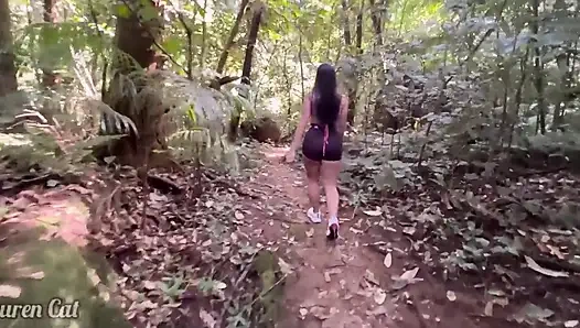 Sex in the Wild, Fick auf dem Wasserfall trail (voll auf Sheer)