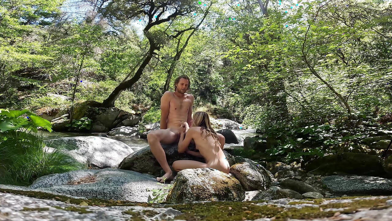 We Got Caught Fucking at a Waterfall with Facial & Cumwalk