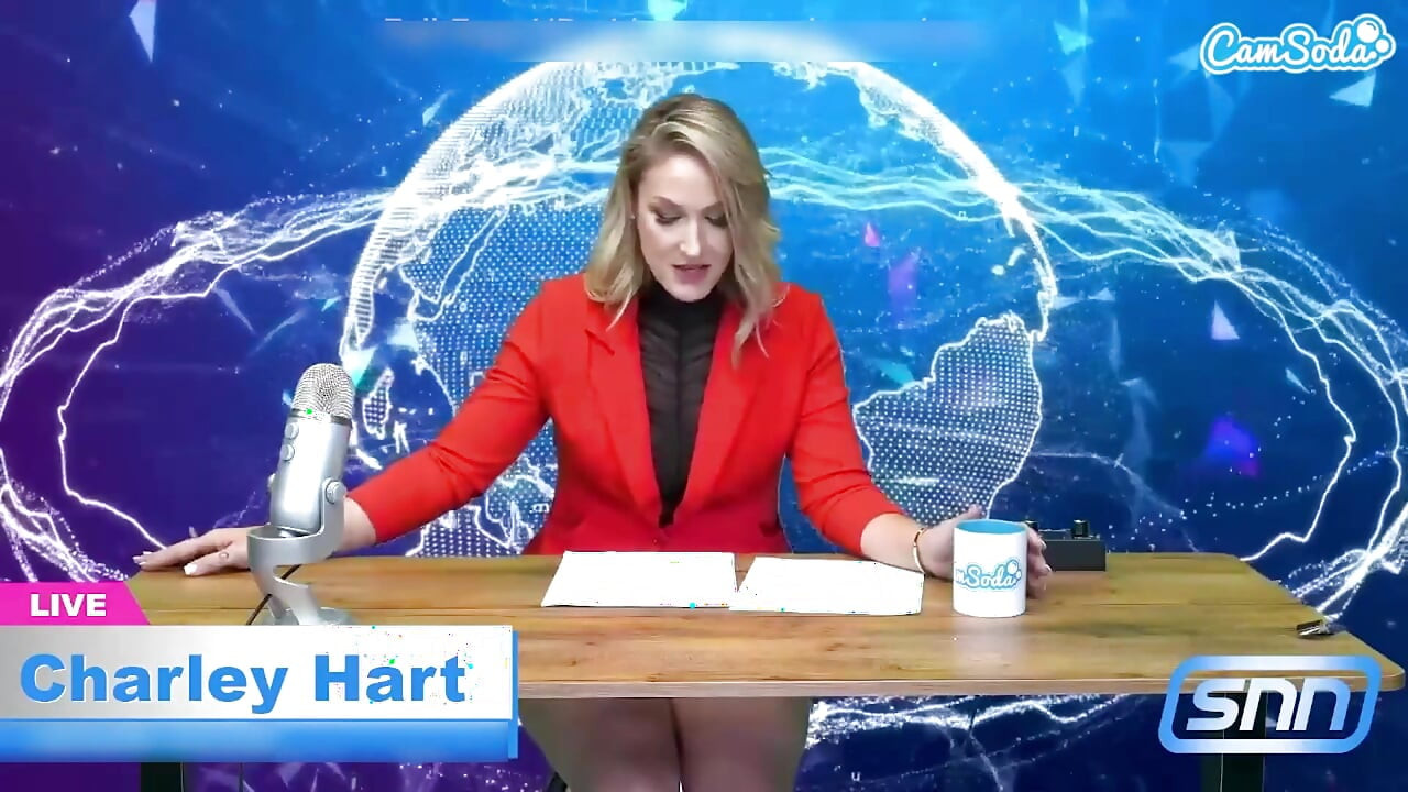 Hot MILF News Anchor Reads the News While Riding a Sybian