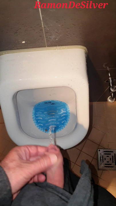 Master Ramon pisses on the toilet, no mercy!