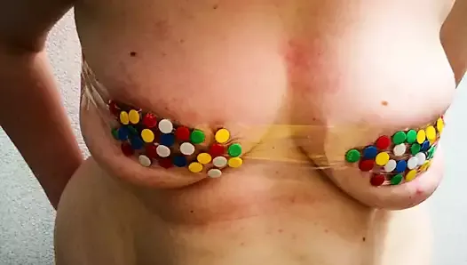 Tits in pain