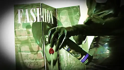 Ich ducke meine latexhandschuhe