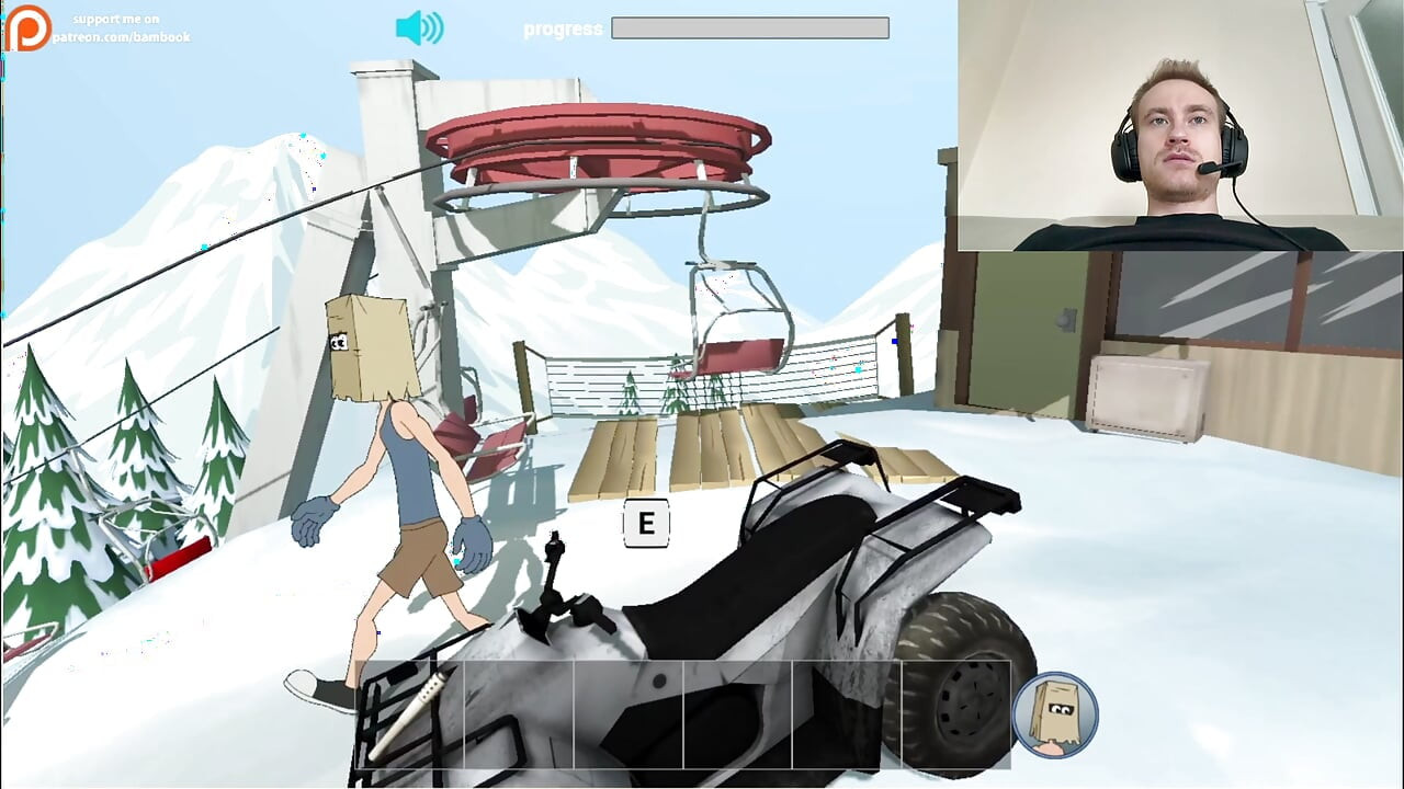 Fuckerman Winter Lovers - Fucked Juicy Woman In Game