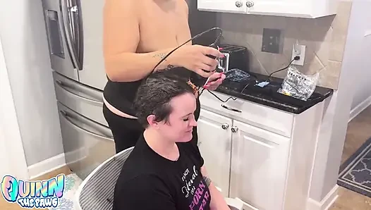 Shaving Quinn’s Head