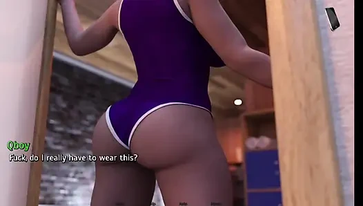 Orta yaşlı seksi kadınla yoga seansı - birlikte yaşam - e03