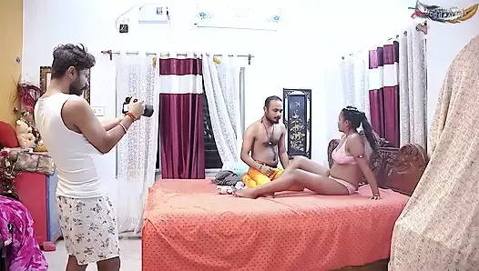 Real vídeo hardcore com namorada e como filmamos nos bastidores - filme completo (áudio hindi)