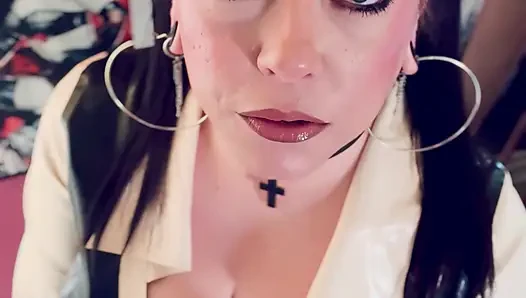 Latex Schoolgirl Tina Snua Smoking A Cigarette From Her Mum's Packet