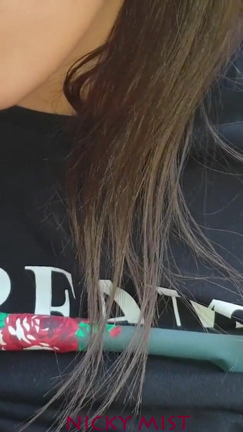 Captivating moment from "I cum and brunette teen swallows jizz"