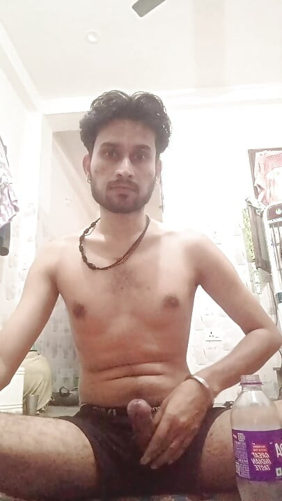The Indian boy's hard and thick penis must have been seen for the first time
