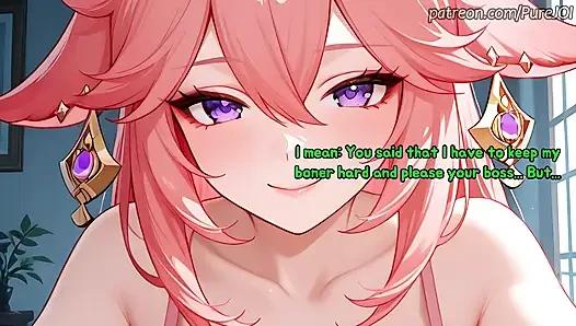 Pass 5 interviews with Genshin Impact girls to get a job (Sex JOI)