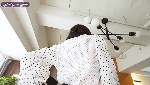 Gentle Clingy Slender 31, Pale Delicate Beauty Ends in Double Creampie