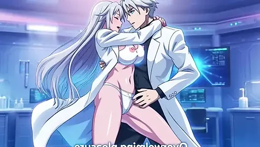 Mad scientist creates perfect futanari clone of himself for sex desire