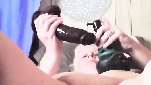 Sloppy Wet Pussy Fucking BBC and Gushes