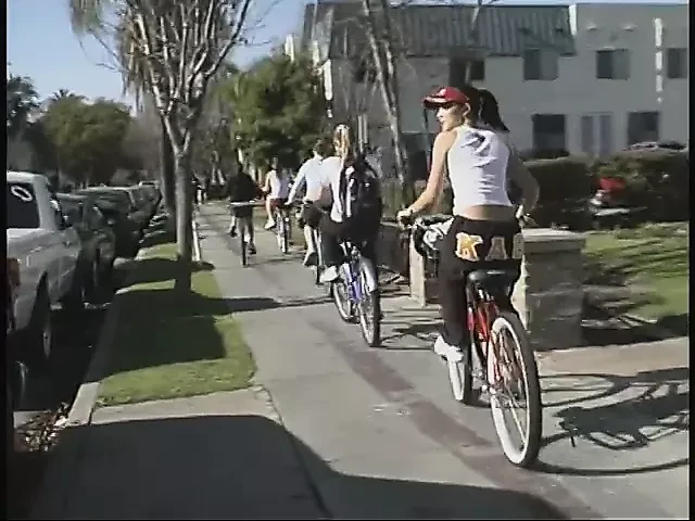 Three randy studs fuck a young babe in the back of their van