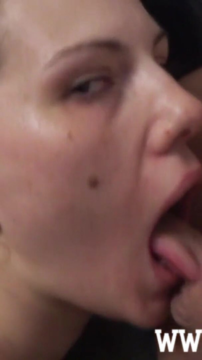 Thrilling moment from "Amateur girl rough sloppy facefuck & deepthroat session"