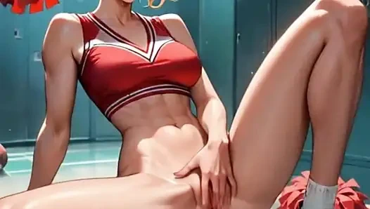 Pemandu sorak cantik dientot selesai kelas sama instrukturnya, pantat bahenol dan toket besarnya