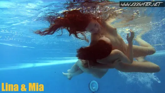 Rosyjskie lesbijki lubią pływać nago