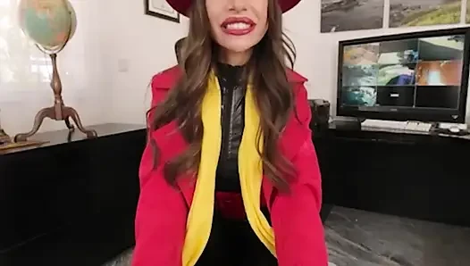 VRCosplayX April Olsen As Carmen Sandiego Has Always Been A Bad Girl But You Have Control Now Part 1