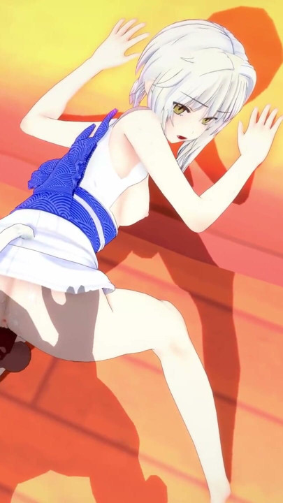 Koneko Kimono transando com BBC - Série DXD NTR Madness | Clipe 1