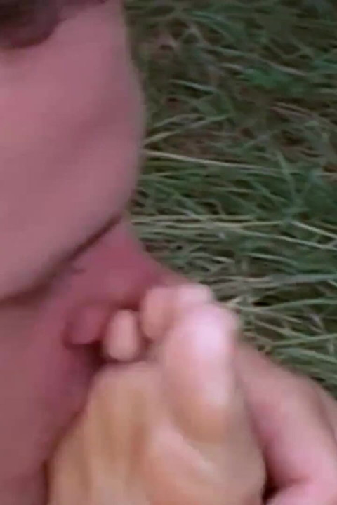 Hairy teen banged outdoor