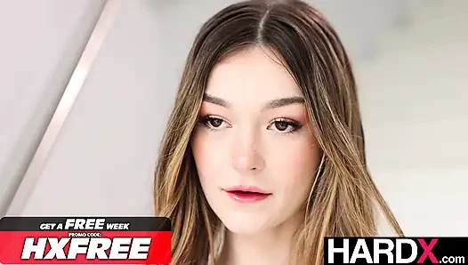 HARDX - Brunette Beauty Della Cate Makes Sweet Love To Her Big Dick Best Friend