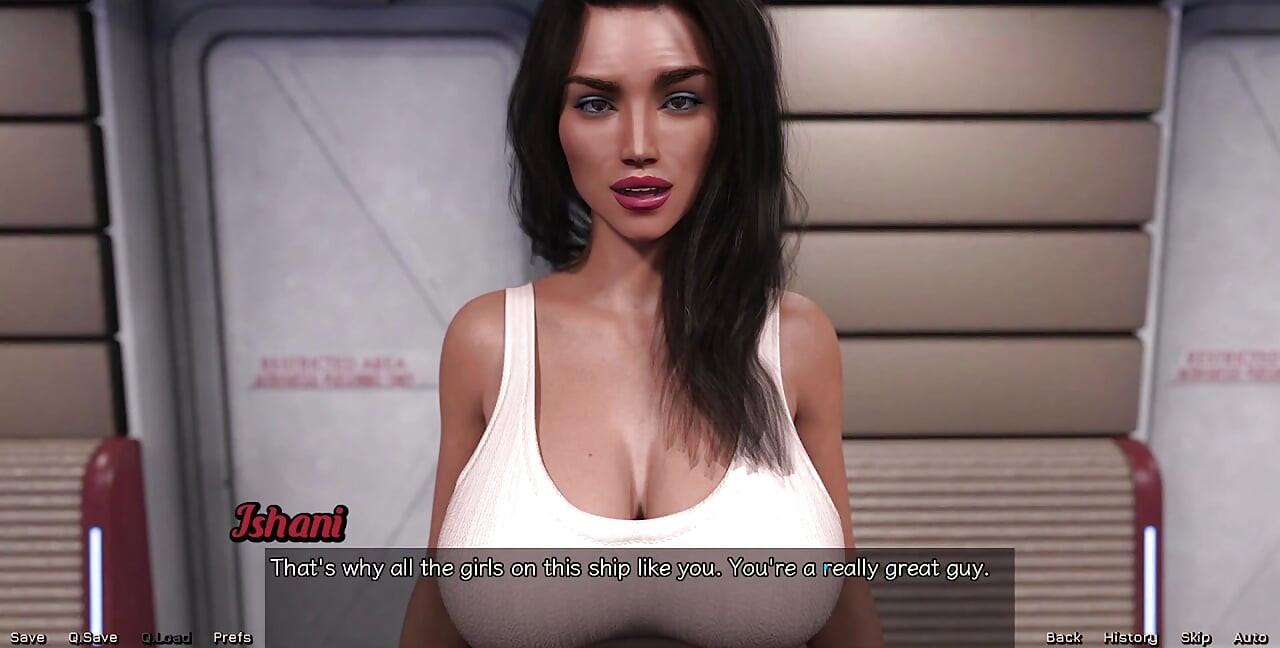 Stranded in Space - Big Boobs Ebony MILF Has Feelings for Me