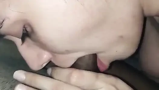 My Tenant Can't Pay Me and She Sucks My Dick Until She Ends up Riding Me
