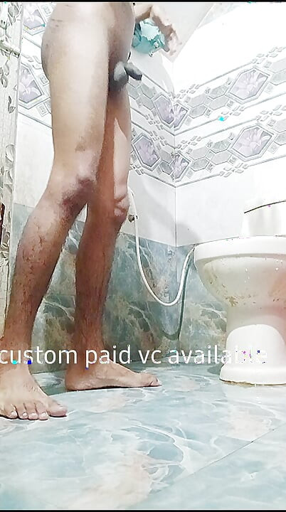 Eu apenas tomando banho