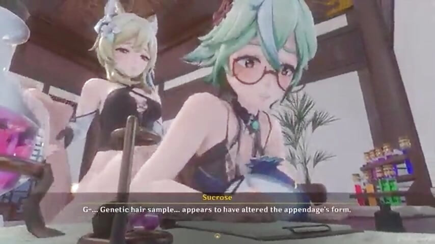 Lumine ve sukroz futanari iksiri ile sikişiyor