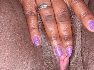 Pussy fingering close up