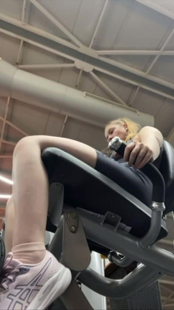 Unforgettable moment from "Workout with masturbate in public"