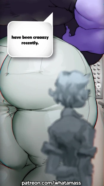 Must-see moment from "Giantess widowmaker crushes puny guy in elevator with her body and gigantic muscles & chest"
