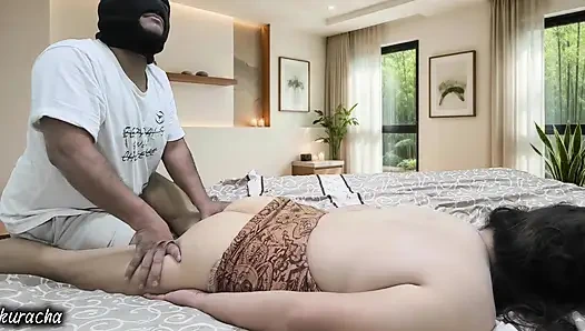 Where Relaxation Turns to Temptation. He's Hands, Her Weakness.