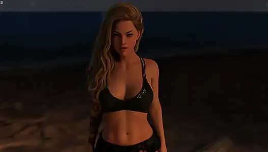 Cheating Girlfriend Having Sex With Billy On The Beach At Night