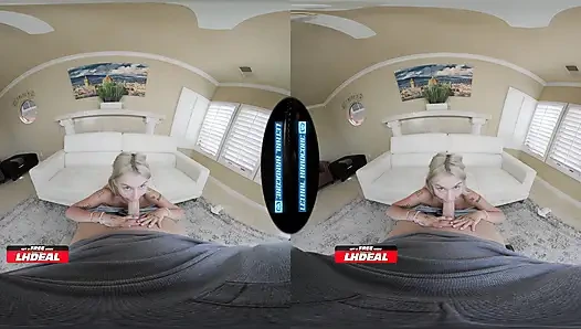 Ölümcül sert sanal gerçeklik - sevimli, yeni bekar spinner emma rose yarağına atlıyor