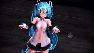 miku 初音 脱衣舞 到 粉红色 猫