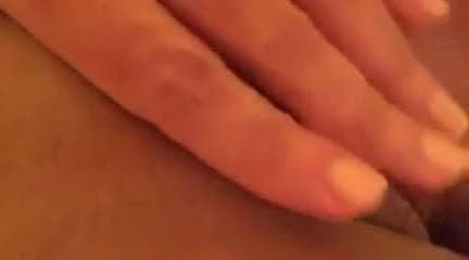 Anna rubs pussy