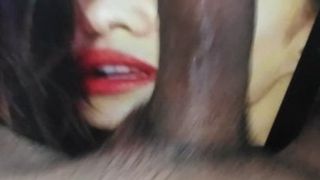 Jacqueline Fernandez, scène de baise coquine, jouit fort de sperme