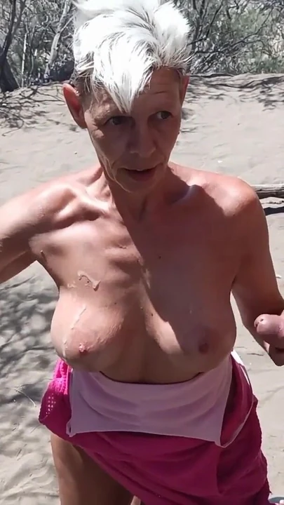 Iconic moment from "CoraBitch in the dunes of Maspalomas in Gran Canaria"