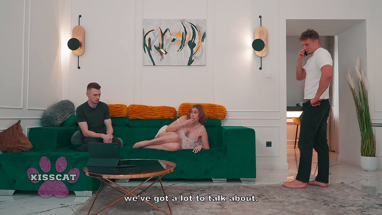 Don't Shout! Husband Catches mature man with hot roommate and Joins In FMM - MrCat and Matthew Meier