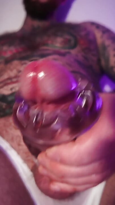 Tattooed Dom Sweaty Cumshot Alpha Video POV